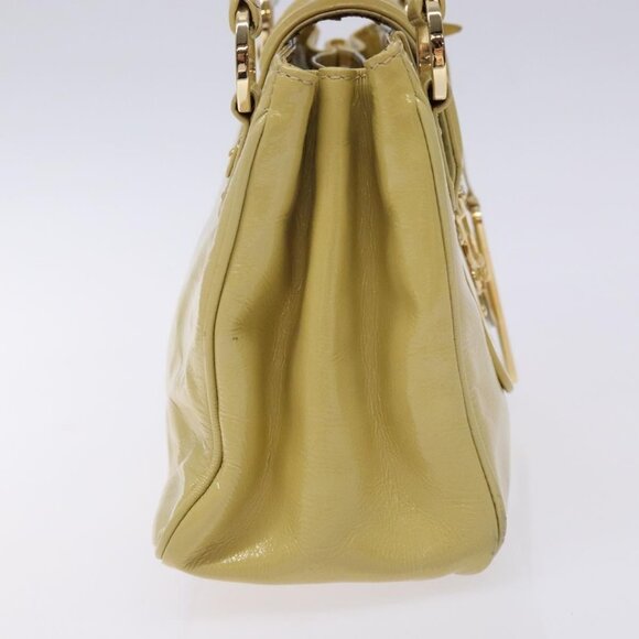 LOUIS VUITTON Cruise Line Sac Bicolor Hand Bag Enamel Yellow M92547 Auth BA4124 - Picture 5 of 16